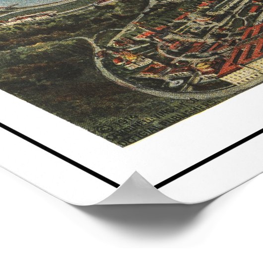 Vue panoramique de la Pan Pacific Expo - Poster (Coin)