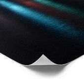 Vue panoramique de Miami la nuit - Poster (Coin)