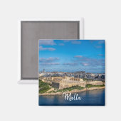Vue panoramique de Sliema sur Malte Magnet (Recto/Verso)