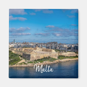 Vue panoramique de Sliema sur Malte Magnet