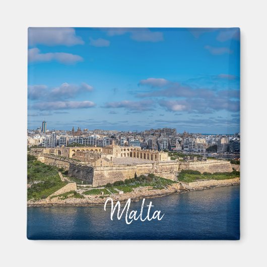 Vue panoramique de Sliema sur Malte Magnet (Devant)
