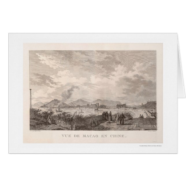 Vue panoramique du Macao, Chine - 1797 (Devant horizontal)