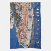 Vue panoramique Dubrovnik serviette à thé (Vertical)