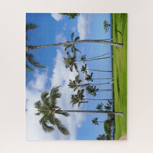 Vue pittoresque des cocotiers Jigsaw Puzzle (Vertical)