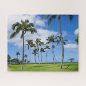 Vue pittoresque des cocotiers Jigsaw Puzzle (Horizontal)