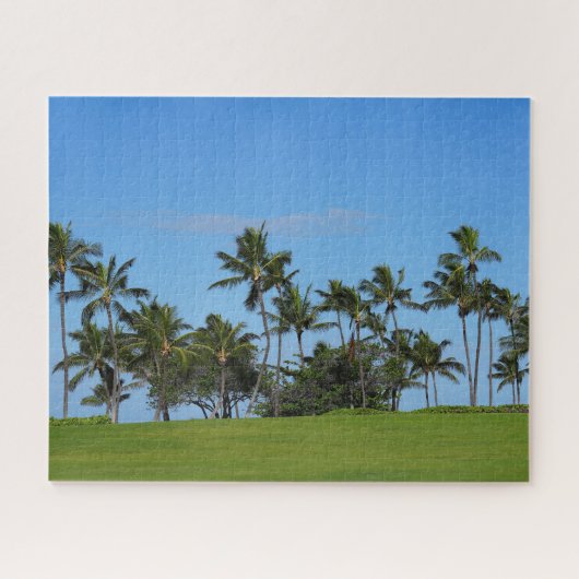 Vue pittoresque des cocotiers Jigsaw Puzzle (Horizontal)