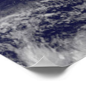Vue satellite de l'ouragan Sandy 60x40 Poster (Coin)