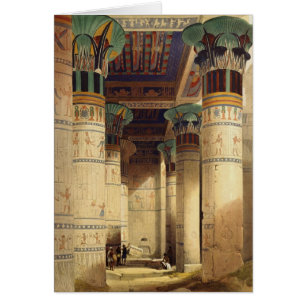 Vue sous le portique grand, Philae