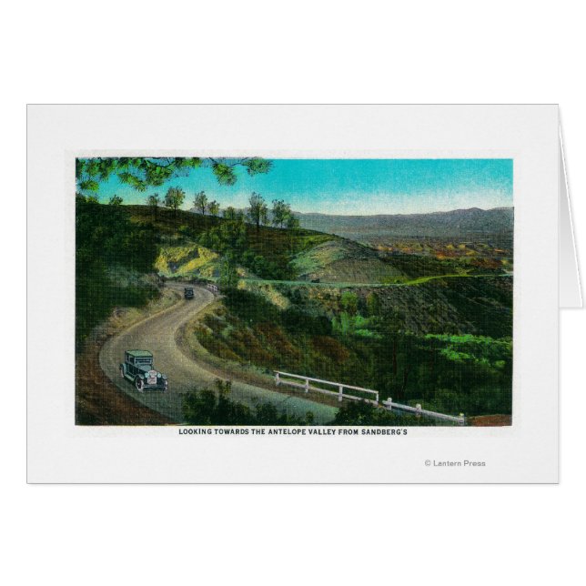 Vue sur Antelope Valley depuis Sandberg's (Devant horizontal)