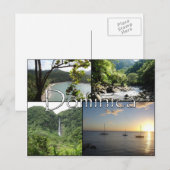 Vue sur la carte postale de Nature Isle (Devant / Derrière)