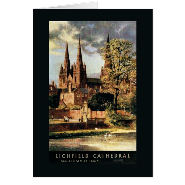 Vue sur la cathédrale de Lichfield (Devant)