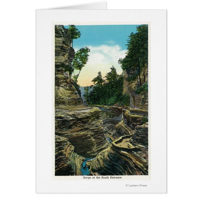 Vue sur la gorge d'entrée sud (Devant)