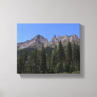 Vue sur la montagne Lac Kootenai toile étirée Impr