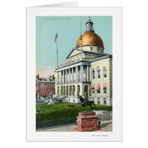 Vue sur la pelouse avant de la Maison d'Etat