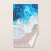 Vue sur la plage (Serviette à main)
