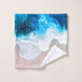 Vue sur la plage (Gant de toilette)