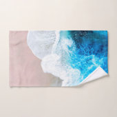 Vue sur la plage (Serviette à main)