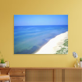 Vue sur la plage 1 sur Toile (Insitu(Salon))