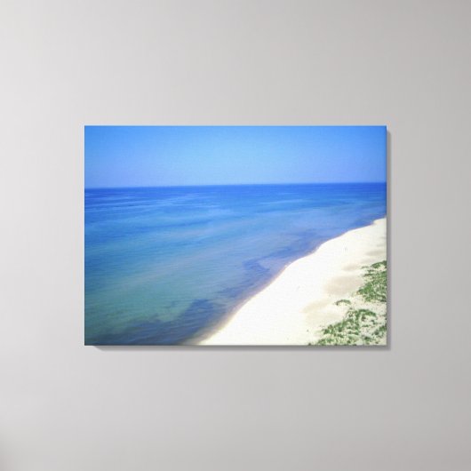 Vue sur la plage 1 sur Toile (Recto)