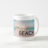 vue sur la plage de mugs (Devant droit)