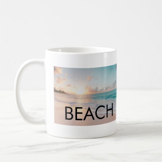 vue sur la plage de mugs (Gauche)