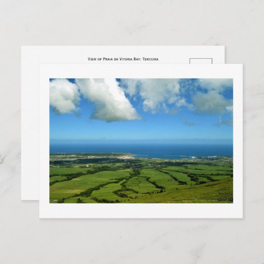 Vue sur la plage de Vitoria Bay : Carte postale Te (Devant / Derrière)