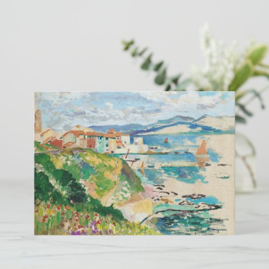 Vue sur la Ponche, Saint-Tropez | Henri Manguin (Staand voorkant)