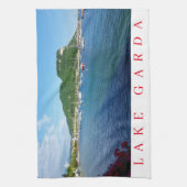 Vue sur le lac de Garde serviette de thé (Vertical)