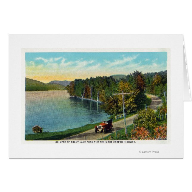 Vue sur le lac depuis l'autoroute Fenimore Cooper (Devant horizontal)