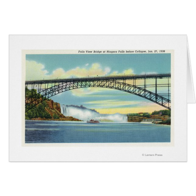 Vue sur le pont Falls View avant l'effondrement (Devant horizontal)