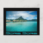 Vue sur l'île de Bora Bora Carte postale en texte  (Devant)