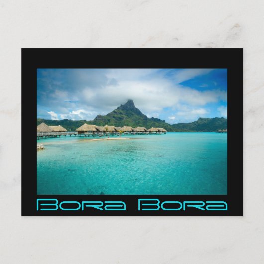 Vue sur l'île de Bora Bora Carte postale en texte (Devant)