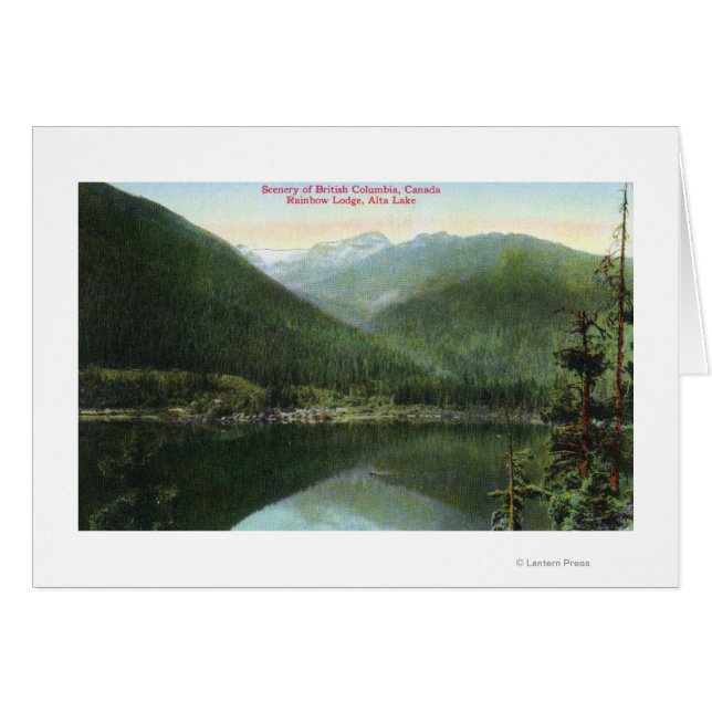 Vue sur Rainbow Lodge et Alta Lake (Devant horizontal)