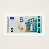 Vue sur un billet de 5 euros (Devant)