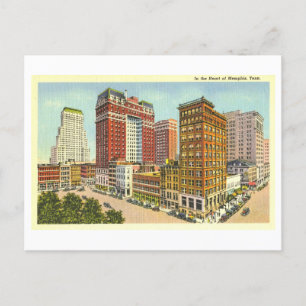 Vue vintage de Memphis, Tennessee, Carte postale