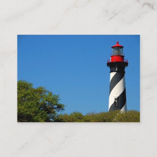 Vues sur St Augustine, Floride Carte de visite (Devant)