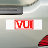 Vui Stamp Bumpersticker (Op auto)