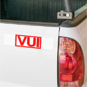 Vui Stamp Bumpersticker (Op Truck)