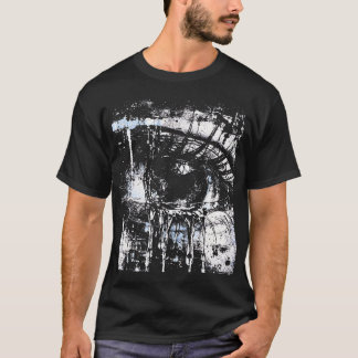 VUIL BLUW OOG — Gedistresseerde Fotografische Oog T-shirt