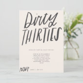 VUIL DERTIG FEest UITNODIGING (Staand voorkant)
