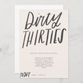 VUIL DERTIGER JAREN FEest UITNODIGING (Voorkant / Achterkant)