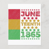 Vuil Juneteenth, vrijheid van zwarte mensen Flyer (Achterkant)