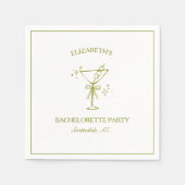 Vuil Martini Persoonlijk Chic Bruidsfeest Servet (Voorkant)