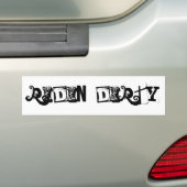 Vuil Rijden Bumpersticker (Op auto)