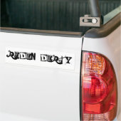 Vuil Rijden Bumpersticker (Op Truck)