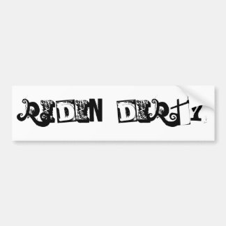 Vuil Rijden Bumpersticker