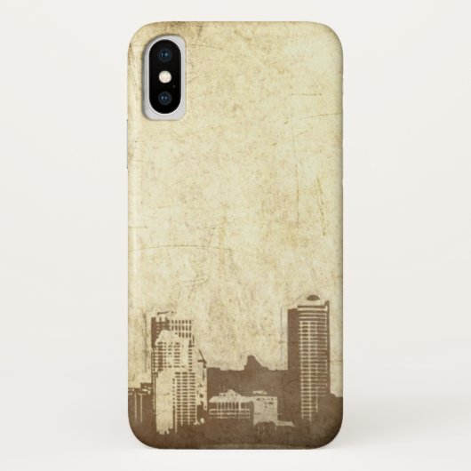 Vuil stadsachtergrond Case-Mate iPhone case (Achterkant)