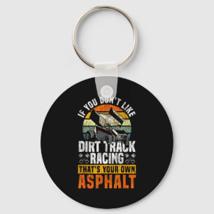 Vuil Track Racen Wedstrijd Vintage Retro Sprint Au Sleutelhanger