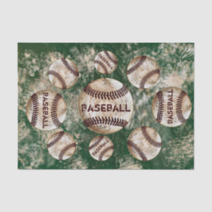 Vuil vintage honkbal tissuepapier in UW KLEUR