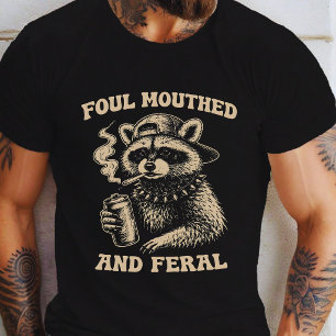 Vuilbekkende en Wilde Wasbeer Grappige Afvalbeer  T-shirt
